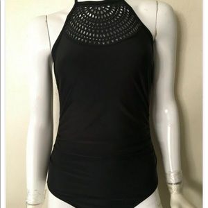 Women’s Merona black one piece bathing suit NEW